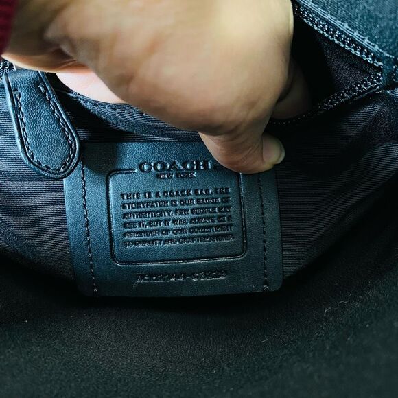 Coach Graham Pack In Blocked Signature Canvas With Varsity Stripe - Picture 13 of 15